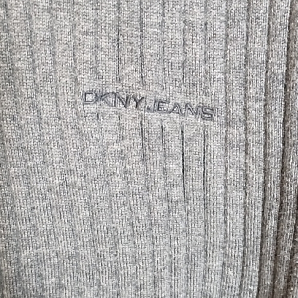 Crewneck 100% Cotton Ribbed Sweater Body Con - Picture 2 of 11